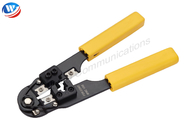 Żółte narzędzie do zaciskania kabli Ethernet OEM ze stali nierdzewnej