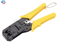 Żółte czarne sieciowe narzędzie do zaciskania 2 w 1 ze stali nierdzewnej