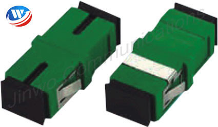 Jednomodowy adapter światłowodowy Green Simplex LC UPC do SC APC